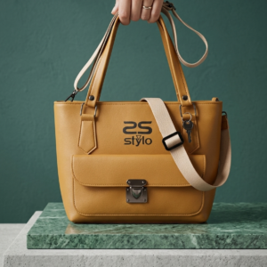 Mustard Yellow Tote Bag for Women | Stylish Shoulder Handbag