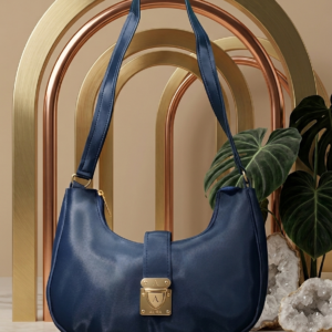 Navy Blue Shoulder Bag for Women | Elegant Hobo Handbag