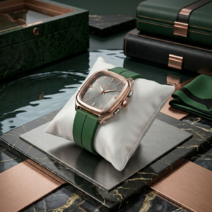 Luxury Green Rose Watch | Premium Designer Timepiece for Men