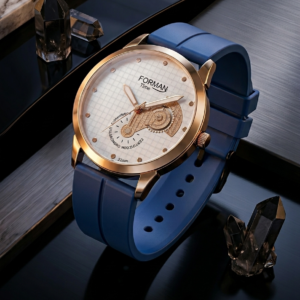 Blue Dial Men Watch – Premium Stylish Silicone Strap Watch